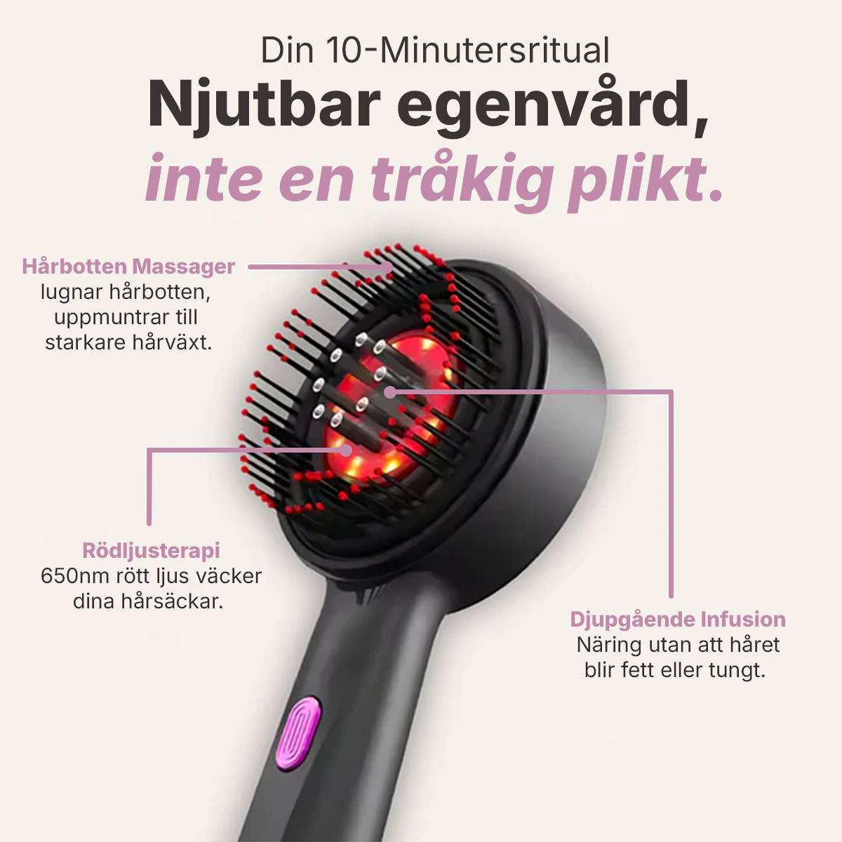 ScalpCare™ 3-i-1 Hårbotten Massager